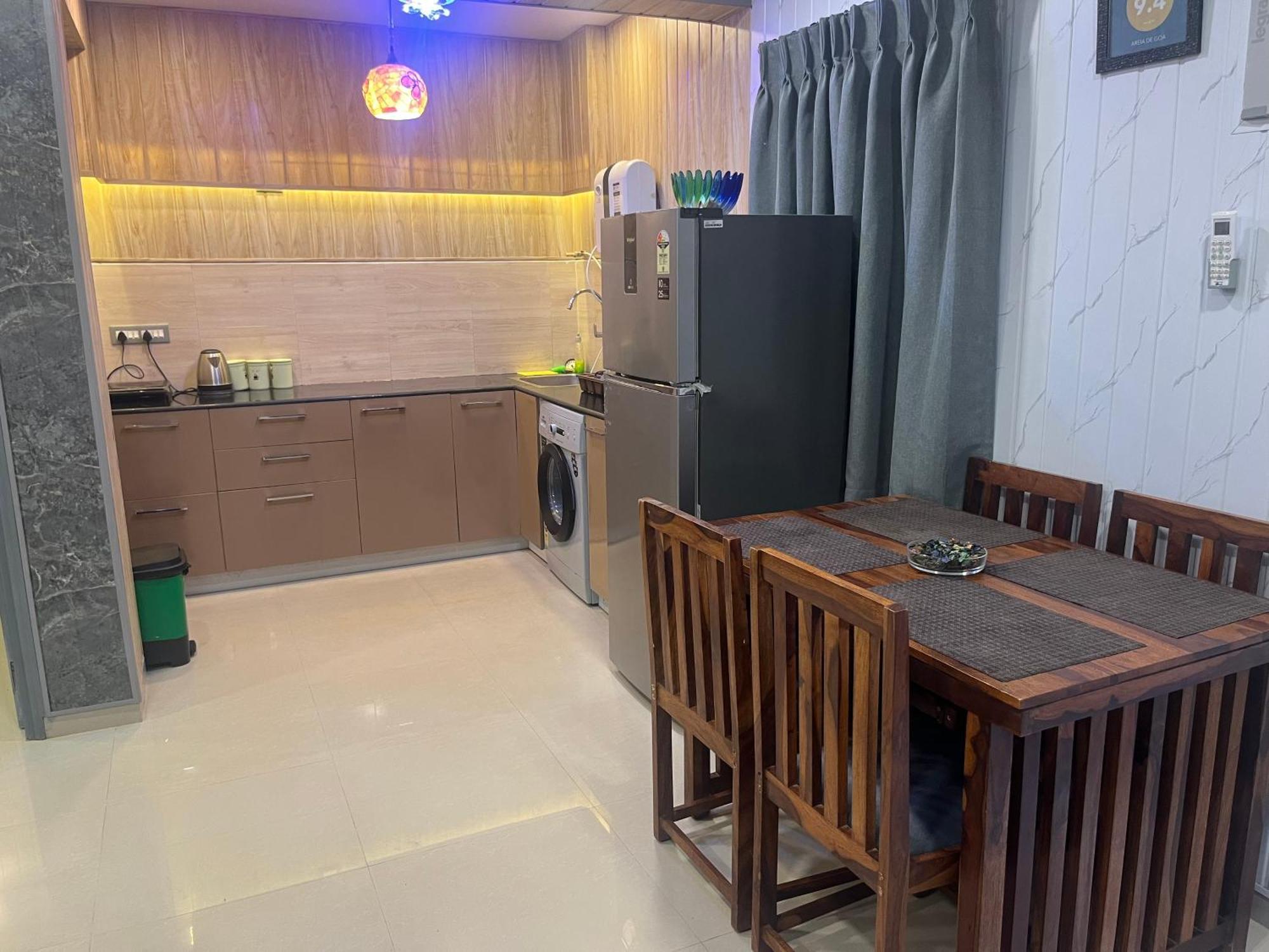 Areia De Goa, Comfort Stay Apartment Near Baga Beach ภายนอก รูปภาพ